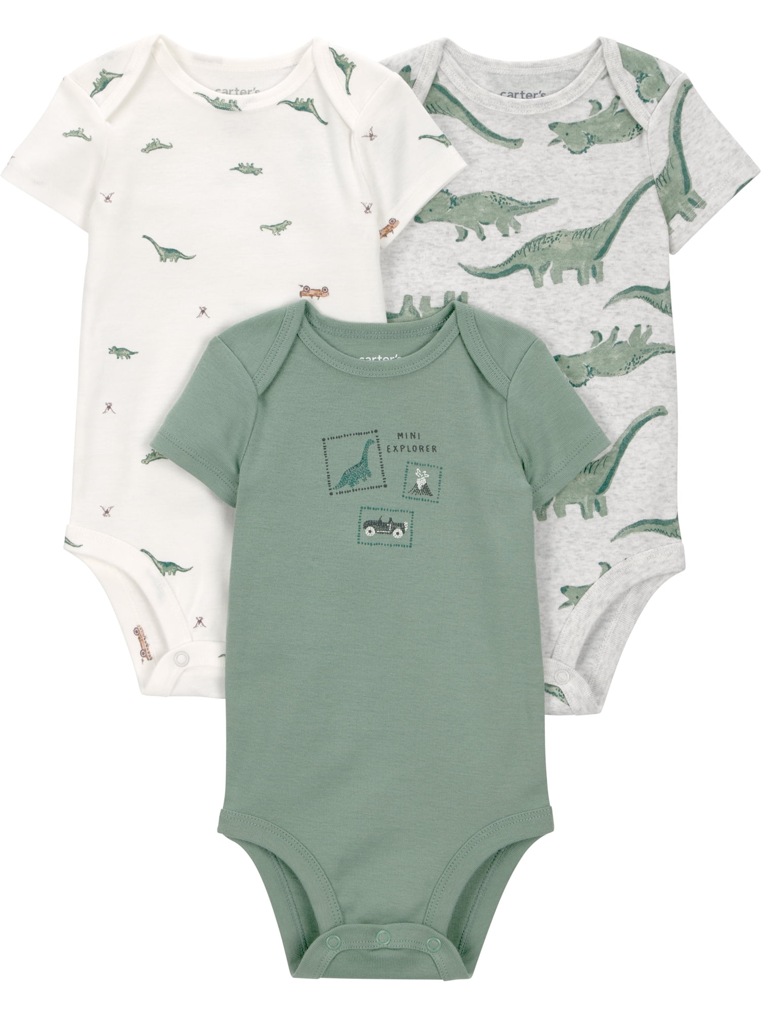 Carter's Child of Mine Baby Boy Bodysuit, 3-Pack, Sizes Preemie-18 Months