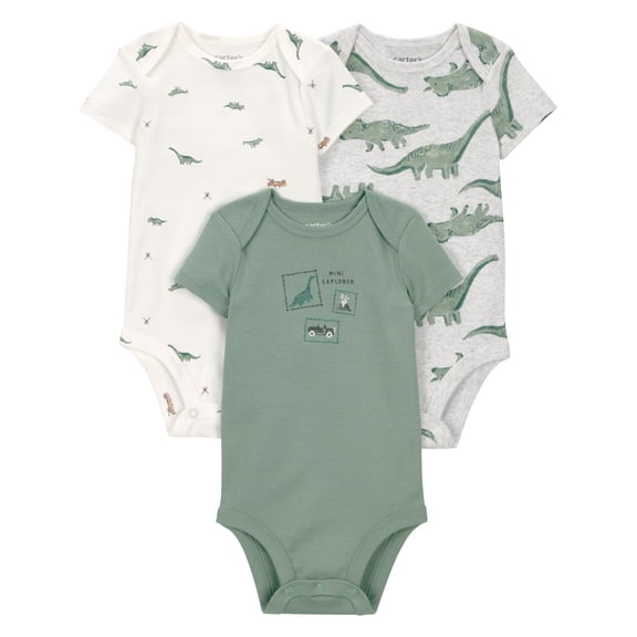 Carter's Child of Mine Baby Boy Bodysuit, 3-Pack, Sizes Preemie-18 Months