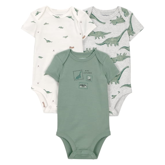 Carter's Child of Mine Baby Boy Bodysuit, 3-Pack, Sizes Preemie-18 Months