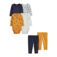 Carter's Child of Mine Baby Boy Bodysuit and Joggers Outfit Set, 6