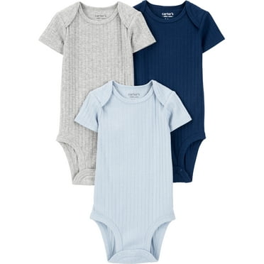 Carter's Child of Mine Baby Boy Bodysuits, 3-Pack, Sizes Preemie-18 Months