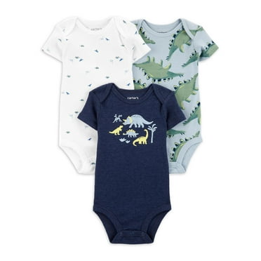 Carter's Child of Mine Baby Boy Bodysuits, 3-Pack, Sizes Preemie-18 Months