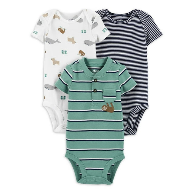 Carter's Child of Mine Baby Boy Bodysuits, 3-Pack, Sizes Preemie-24 Months