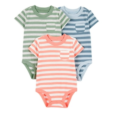Carter's Child of Mine Baby Boy Bodysuits, 3-Piece, Sizes Preemie-18 Months