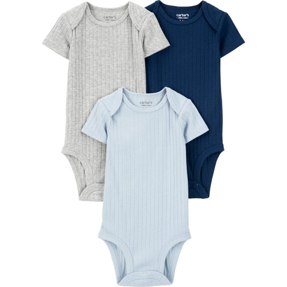Carter's Child of Mine Baby Boy Bodysuits. 3-pack, Sizes Preemie-18 Months