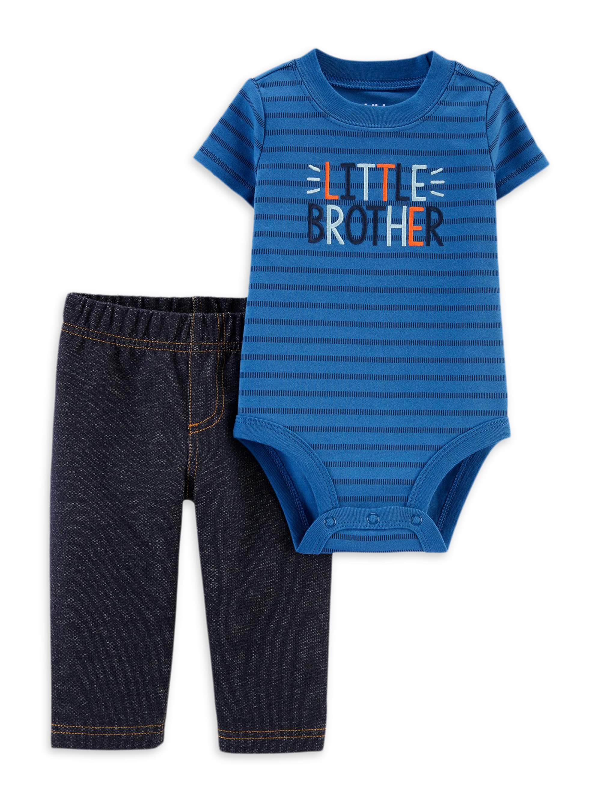 Carter's Child of Mine Baby Boy Brother Bodysuit and Pants - image 1 of 3