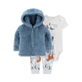 thumbnail image 1 of Carter's Child of Mine Baby Boy Cardigan Outfit Set, 3-Piece, 0/3-24 Months, 1 of 6