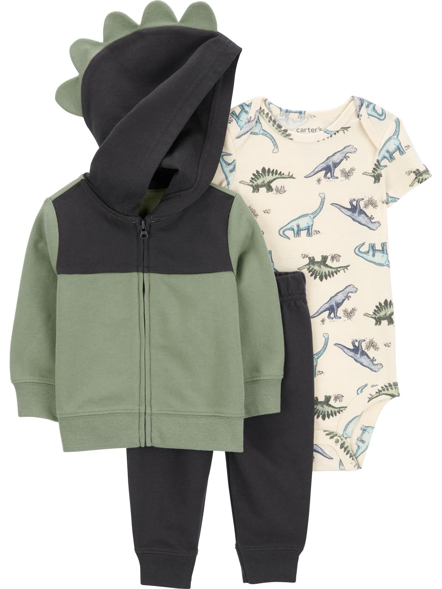 Carter's Child of Mine Baby Boy Cardigan Outfit Set, 3-Piece, Sizes 0/3-24 Months