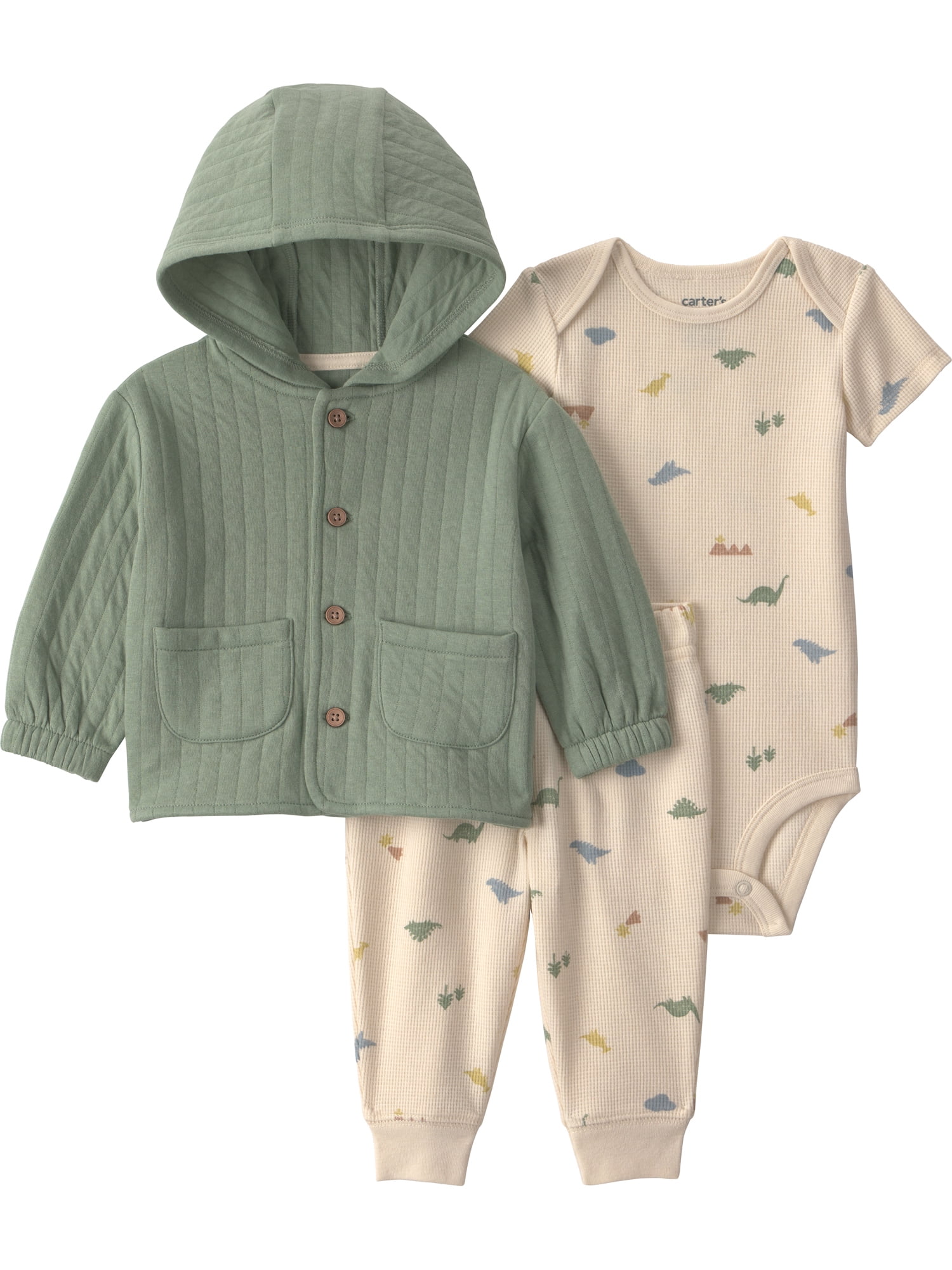Carter's Child of Mine Baby Boy Cardigan Outfit Set, 3-Piece, Sizes 0/3-24 Months