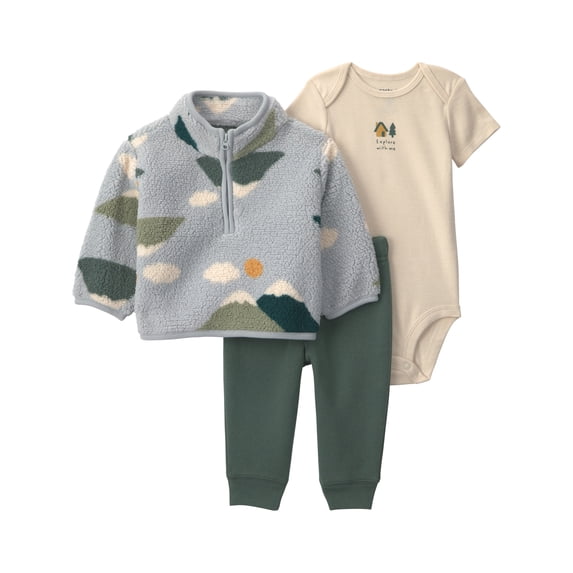 Carter's Child of Mine Baby Boy Cardigan Outfit Set, 3-Piece, Sizes 0/3-24 Months