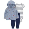 thumbnail image 1 of Carter's Child of Mine Baby Boy Cardigan Outfit Set, 3-Piece, Sizes 0/3-24 Months, 1 of 9