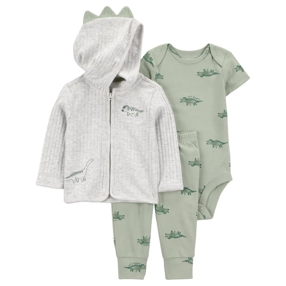 Carter's Child of Mine Baby Boy Cardigan Outfit Set, 3-Piece, Sizes 0/3-24 Months