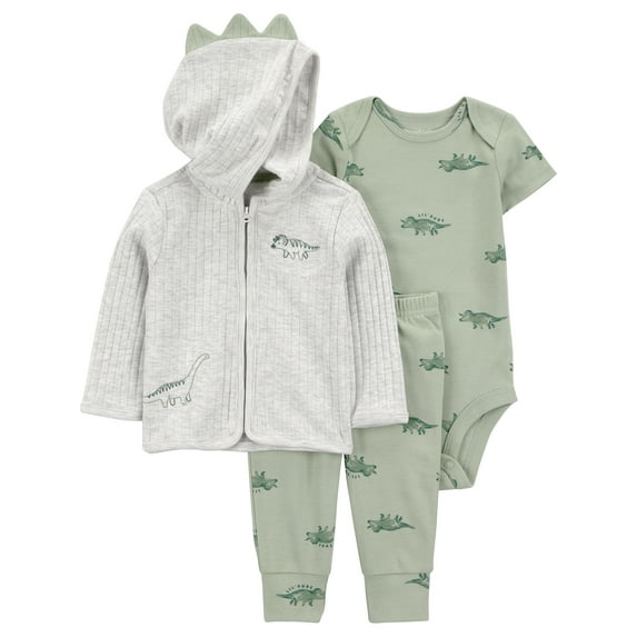 Carter's Child of Mine Baby Boy Cardigan Outfit Set, 3-Piece, Sizes 0/3-24 Months