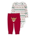 thumbnail image 1 of Carter's Child of Mine Baby Boy Christmas Bodysuit and Pants Set, 2-Piece, Sizes Preemie-12 Months, 1 of 6