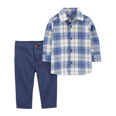 Carter's Child of Mine Baby Boy Collared Outfit Set, 2-Piece, Sizes 0/3-24M