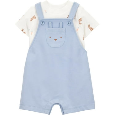 Carter's Child of Mine Baby Boy Easter Overalls Set, 2-Piece, Sizes Newborn-12 Months