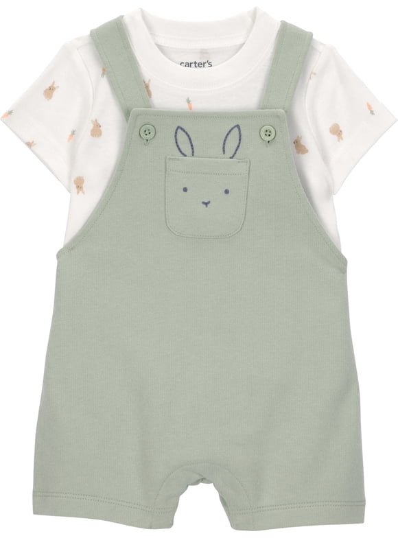 Baby Boy Easter Overalls Set, 2-Piece, Sizes Preemie-12 Months