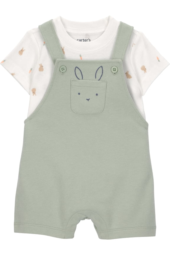 Baby Boy Easter Overalls Set, 2-Piece, Sizes Preemie-12 Months