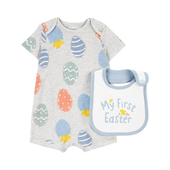 Carter's Child of Mine Baby Boy Easter Romper, 2-Piece, Sizes Newborn-12 Months