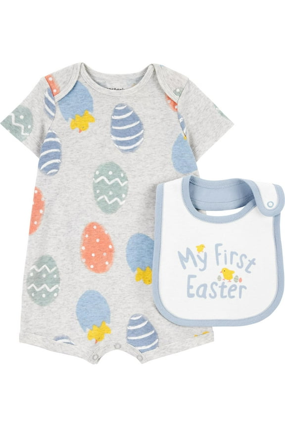 Baby Boy Easter Romper, 2-Piece, Sizes Newborn-12 Months