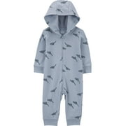 Carter's Child of Mine Baby Boy Hooded Jumpsuit, One-Piece, Sizes 0/3-24 Months