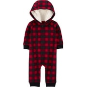 Carter's Child of Mine Baby Boy Hooded Jumpsuit, One-Piece, Sizes 0/3-24 Months