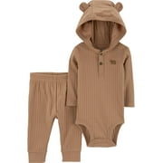 Carter's Child of Mine Baby Boy Hooded Outfit Set, 2-Piece, Sizes 0/3-24 Months