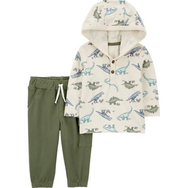 Carter's Child of Mine Baby Boy Hooded Outfit Set, 2-Piece, Sizes 0/3-24M