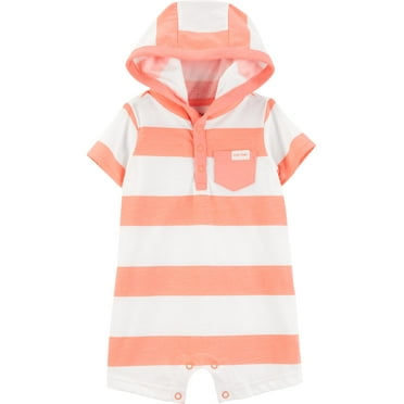 Carter's Child of Mine Baby Boy Hooded Romper, One-Piece, Sizes 0/3-24 Months