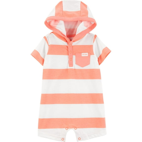 Carter's Child of Mine Baby Boy Hooded Romper, One-Piece, Sizes 0/3-24 Months