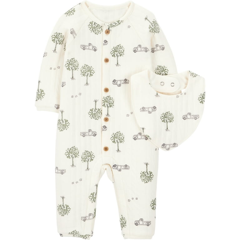 Carter's Child of Mine Baby Boy Jumpsuit Set, 2-Piece, Sizes 0/3