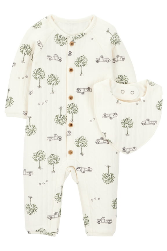 Baby Boy Jumpsuit Set, 2-Piece, Sizes 0/3-24 Months