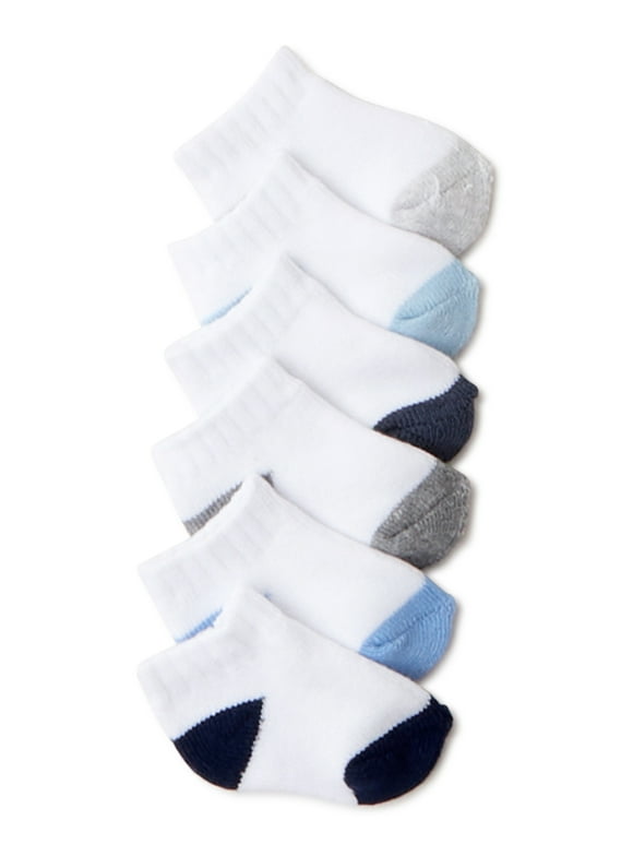 Carter's Child of Mine Baby Boy Low-Cut Terry Socks, 6 Pack, Sizes 0-12 Months