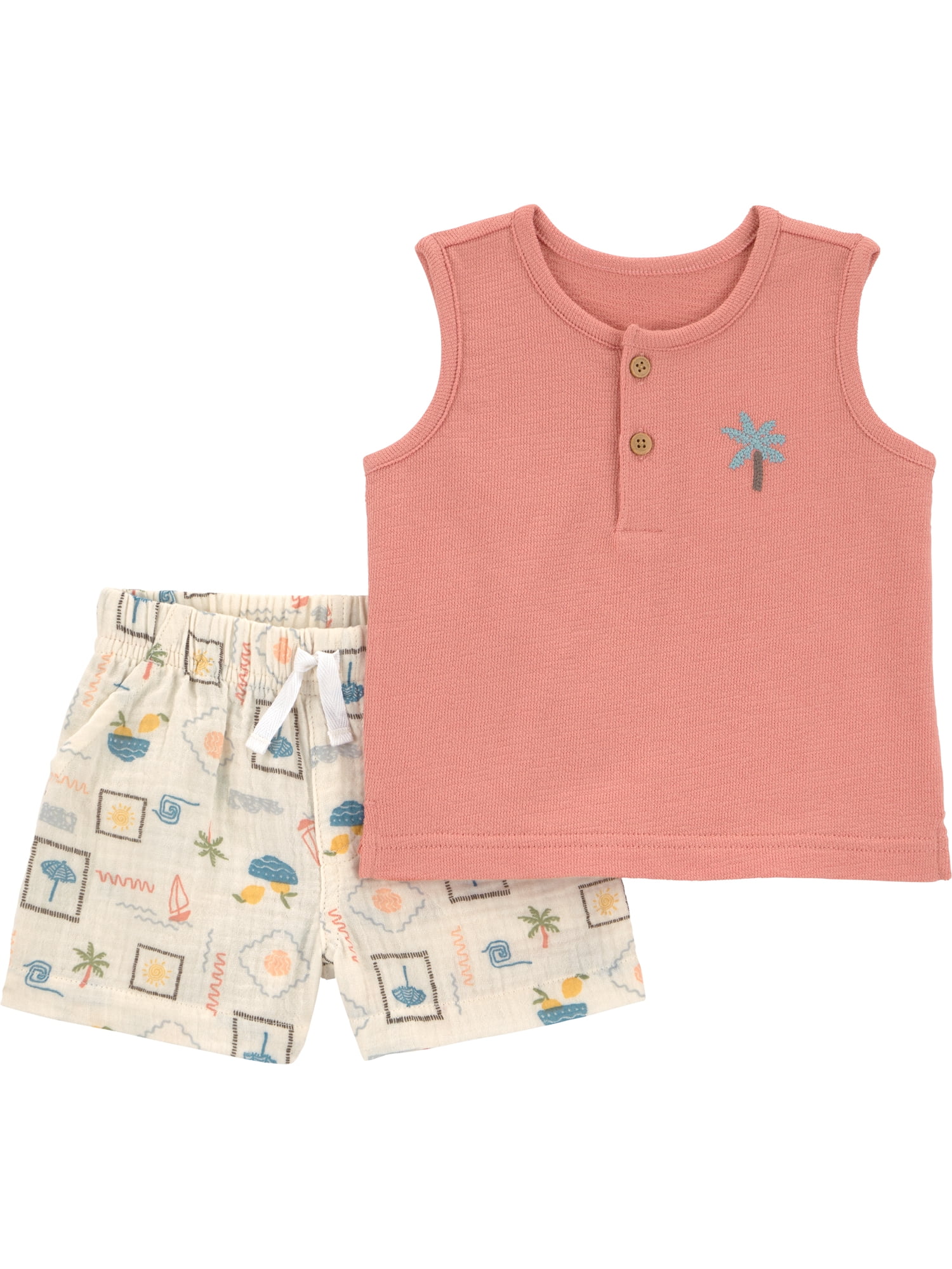Carter's Child of Mine Baby Boy Outfit Set, 2-Piece, Sizes 0/3-24 Months