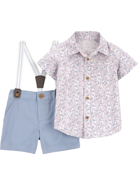 Baby Boy Outfit Set, 2-Piece, Sizes 0/3-24 Months