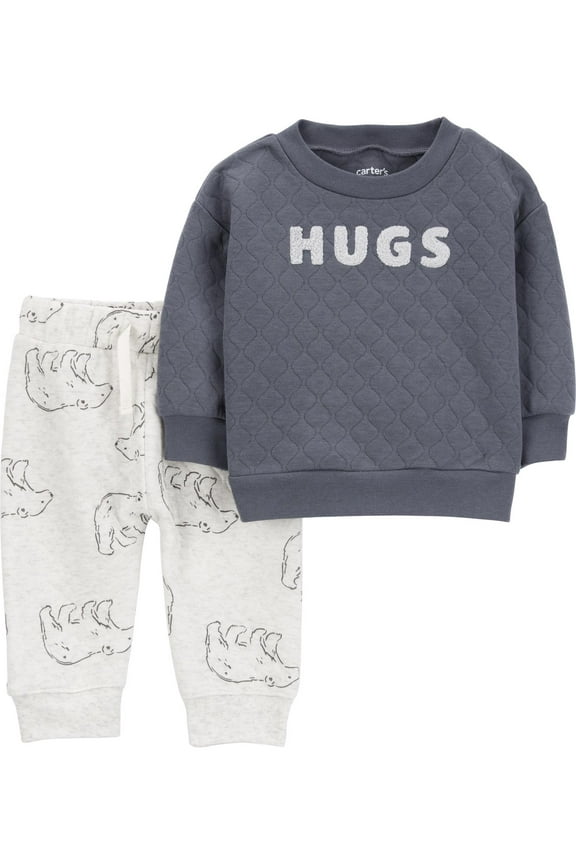 Baby Boy Outfit Set, 2-Piece, Sizes 0/3-24 Months