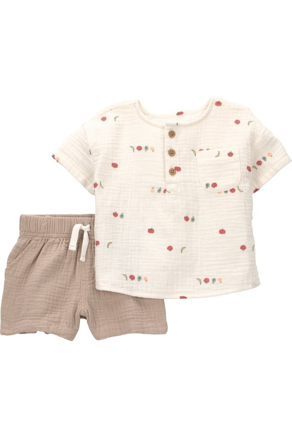 Baby Boy Outfit Set, 2-Piece, Sizes 0/3-24 Months