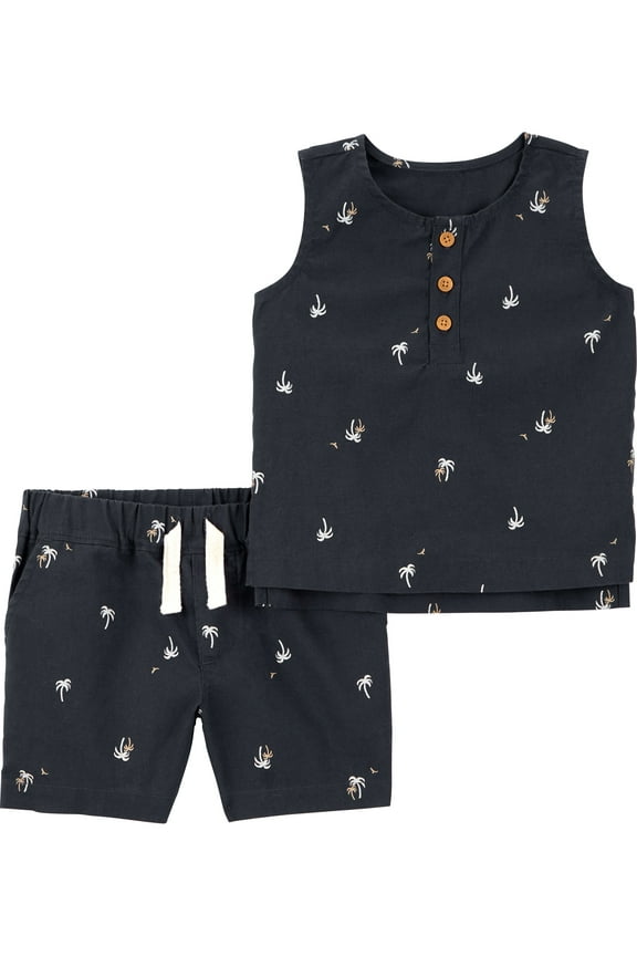 Baby Boy Outfit Set, 2-Piece, Sizes 0/3-24 Months