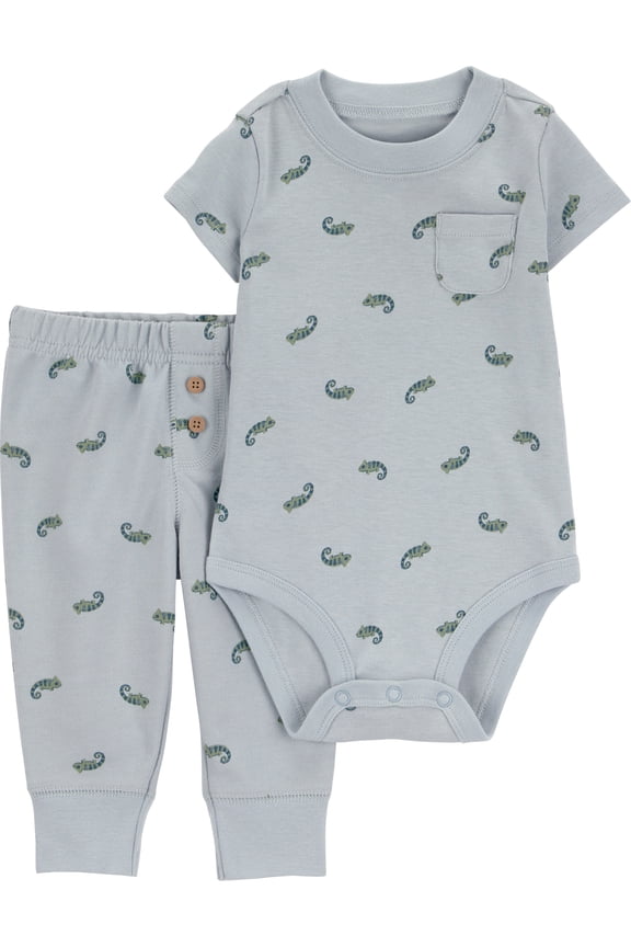 Baby Boy Outfit Set, 2-Piece, Sizes 0/3-24 Months