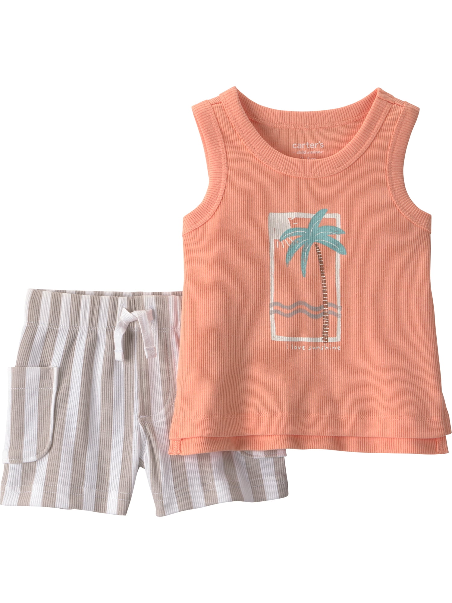 Carter's Child of Mine Baby Boy Outfit Set, 2-Piece, Sizes 0/3-24 Months