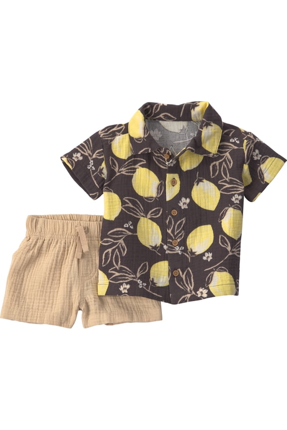 Baby Boy Outfit Set, 2-Piece, Sizes 0/3-24 Months