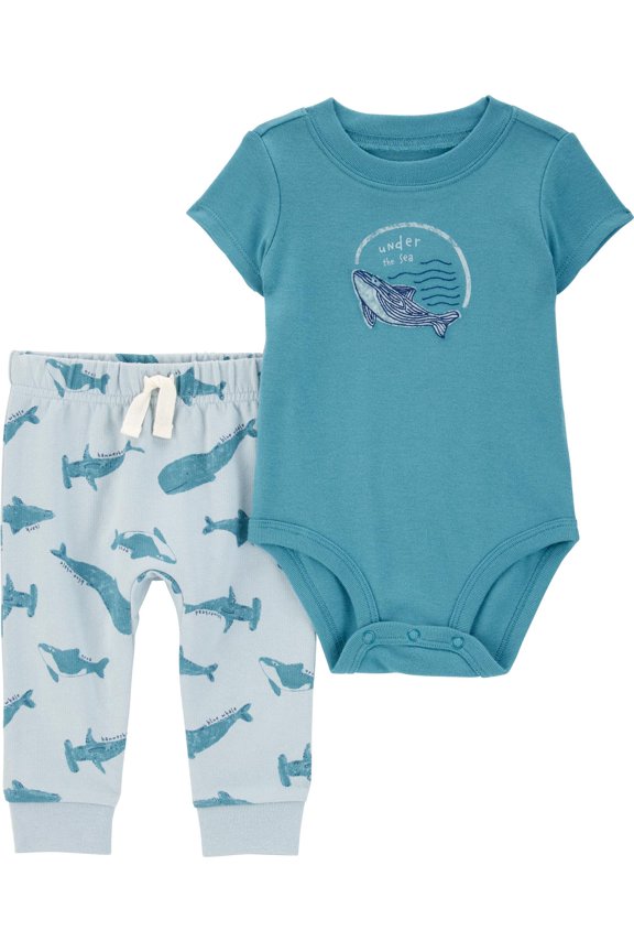 Baby Boy Outfit Set, 2-Piece, Sizes 0/3-24 Months