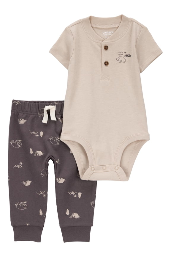 Baby Boy Outfit Set, 2-Piece, Sizes 0/3-24 Months