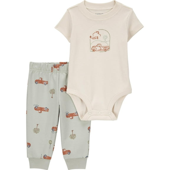 Carter's Child of Mine Baby Boy Outfit Set, 2-Piece, Sizes 0/3-24 Months