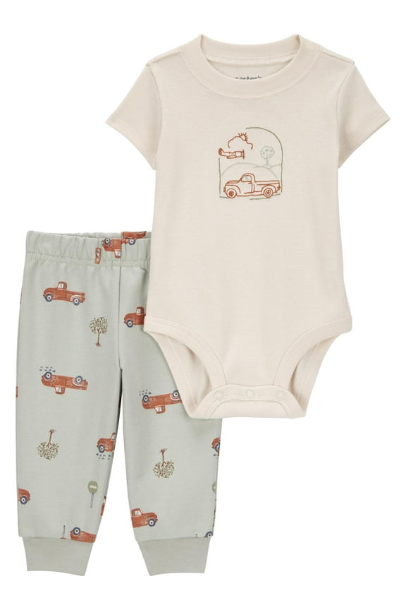 Baby Boy Outfit Set, 2-Piece, Sizes 0/3-24 Months