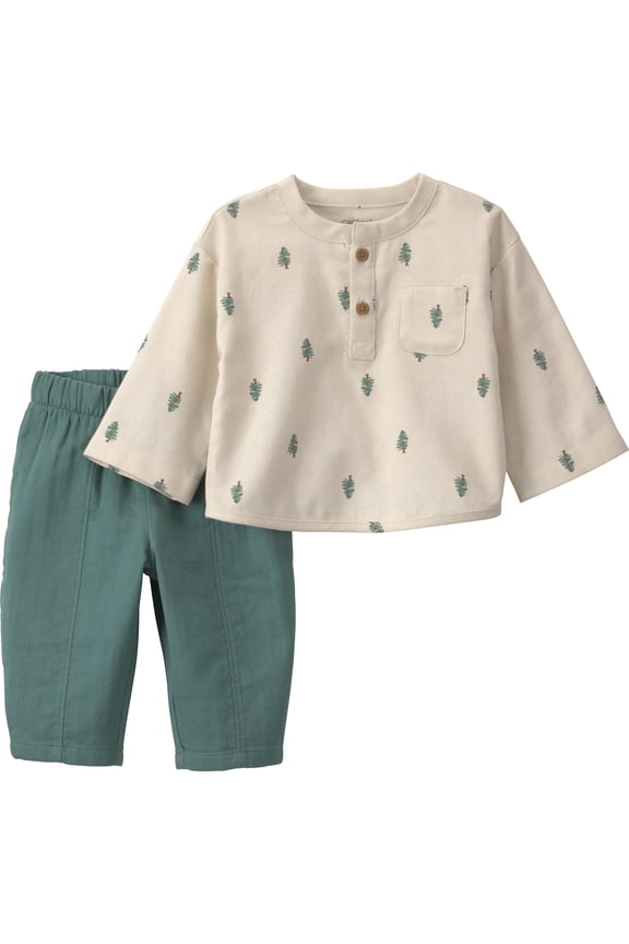 Baby Boy Outfit Set, 2-Piece, Sizes 0/3-24 Months