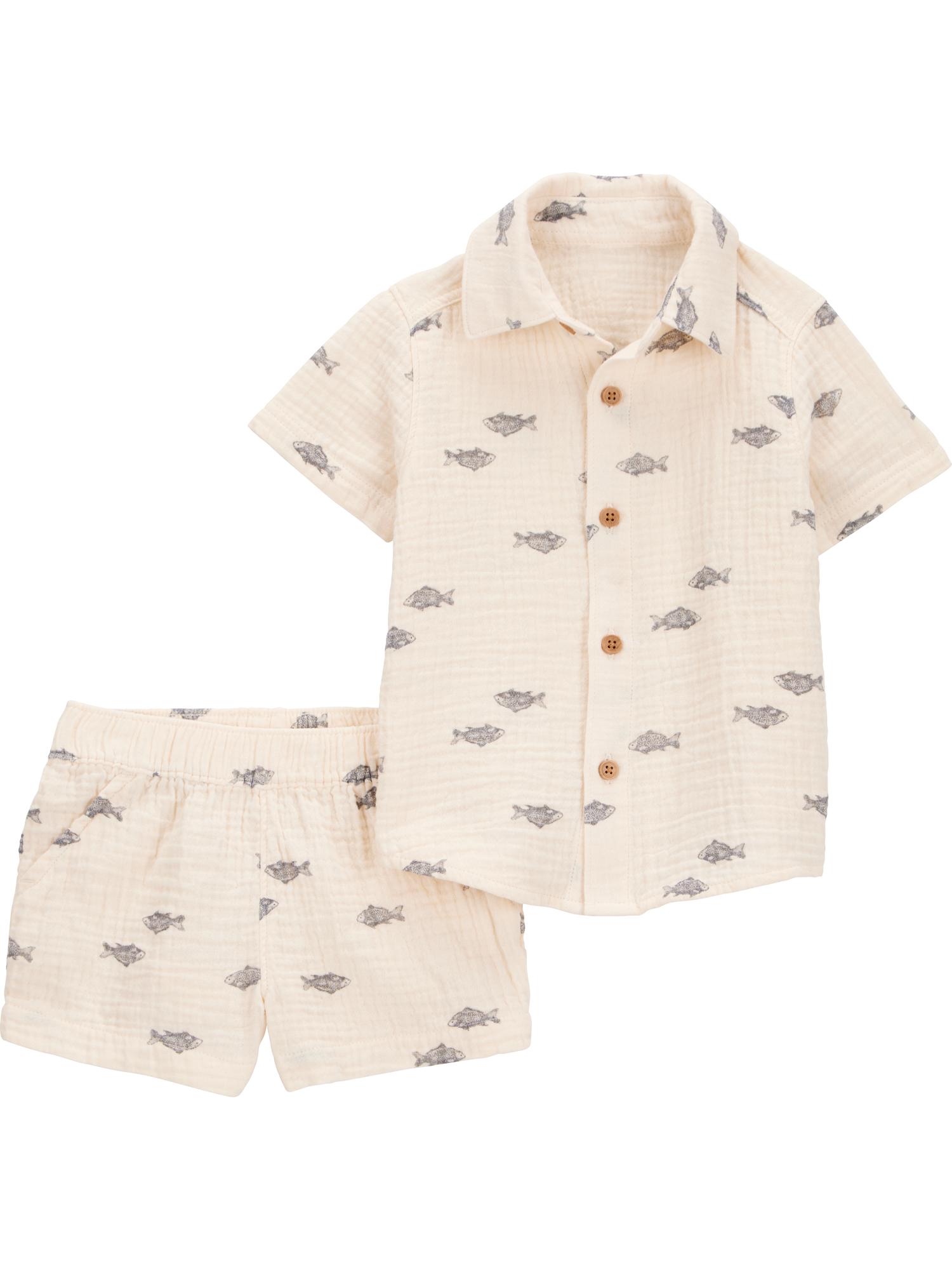Carter's Child of Mine Baby Boy Outfit Set, 2-Piece, Sizes 0/3-24 Months