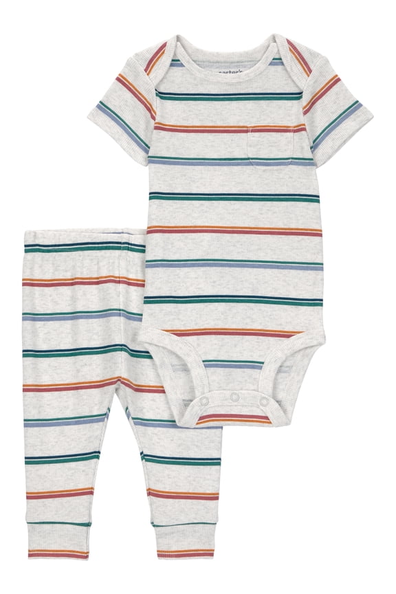 Baby Boy Outfit Set, 2-Piece, Sizes 0/3-24 Months
