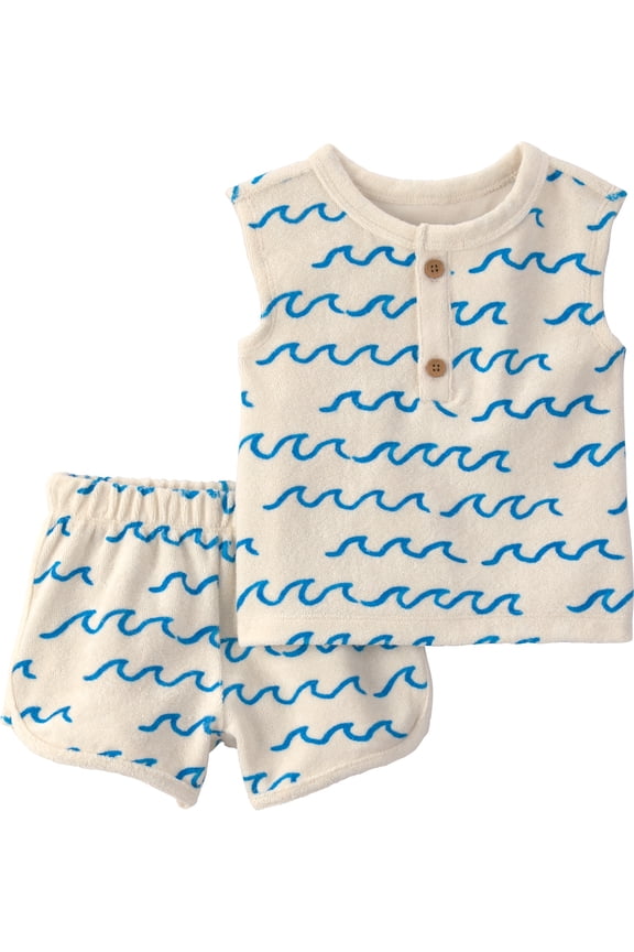 Baby Boy Outfit Set, 2-Piece, Sizes 0/3-24 Months