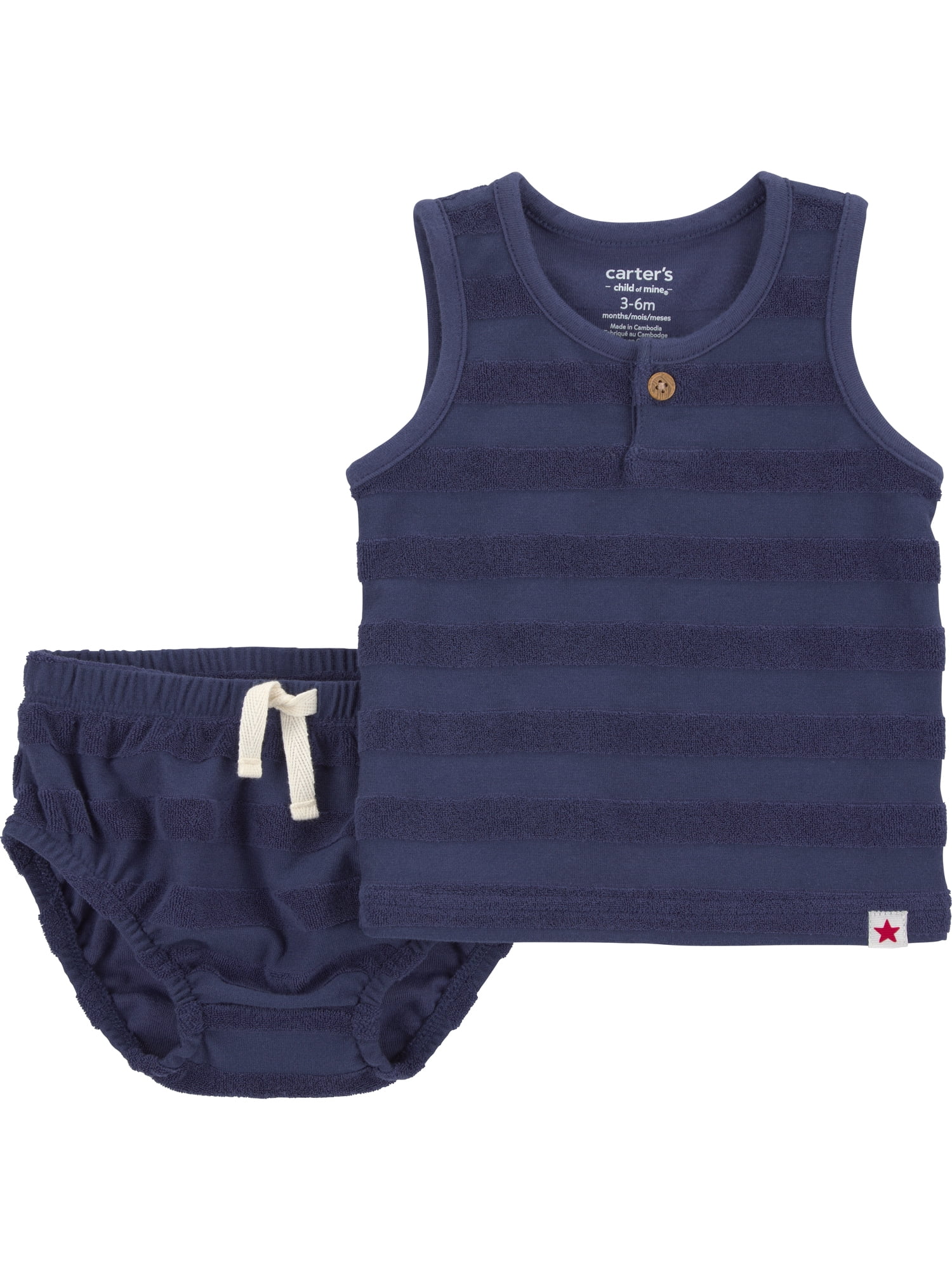 Carter's Child of Mine Baby Boy Outfit Set, 2-Piece, Sizes Preemie-12 Months